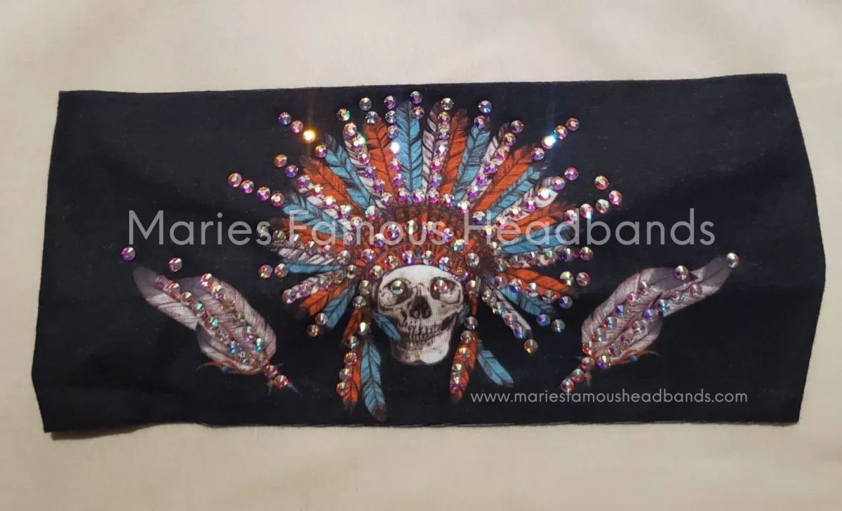 Marie's Indian Head Red Handcrafted Headband