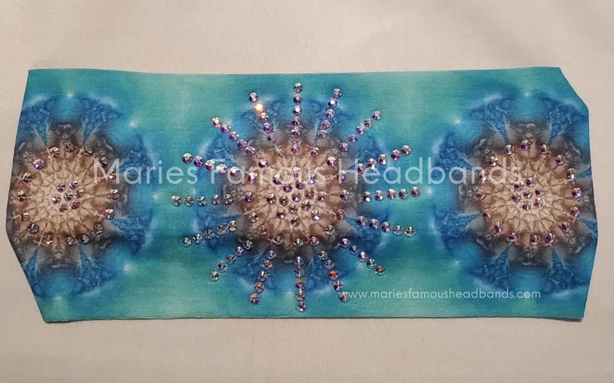 Marie's Starburst Teal Handcrafted Headband