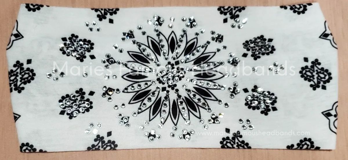 Marie's Starburst White Handcrafted Headband