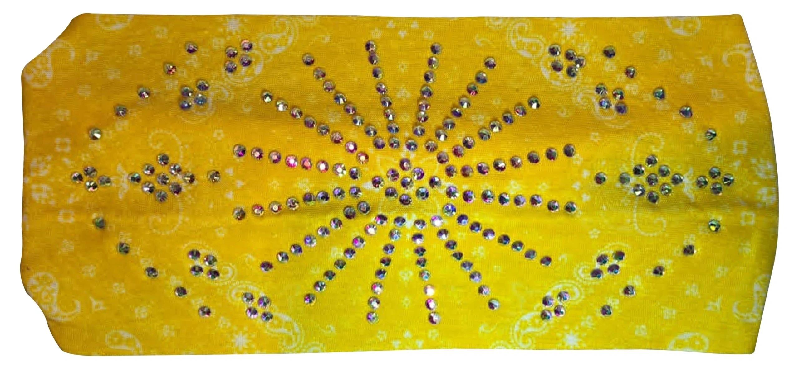 Marie's Paisley Yellow Handcrafted Headband